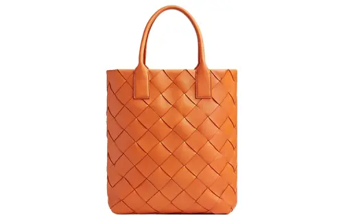 Bottega Veneta Cabat Lambskin Tote Bag, Shopping Bag, Shoulder Bag, Crossbody Bag, Handbag Medium Women's Burnt Orange