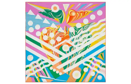 HERMES Le Reve De Julia Silk Scarves Women's