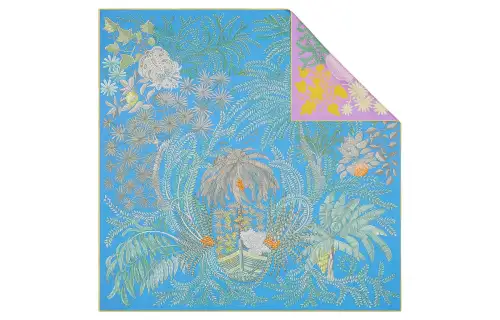 HERMES Le Jardin Des Peintres Silk Scarves Women's