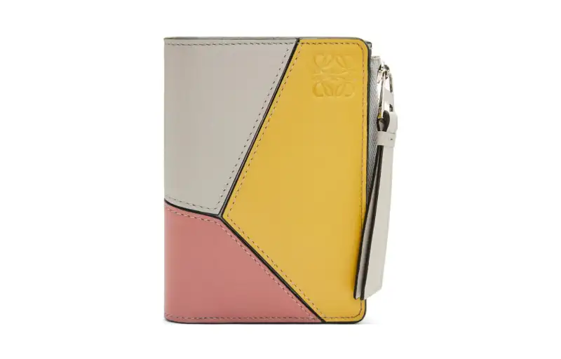 LOEWE Puzzle Calfskin Wallet Women's Multicolor