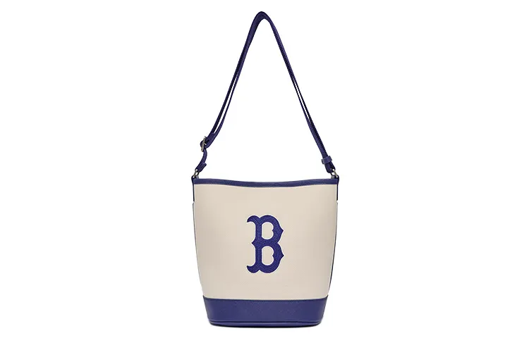 MLB Polyester Tote Bag, Shopping Bag, Bucket Bag, Crossbody Bag, Shoulder Bag Unisex Marine Blue & White Multicolor