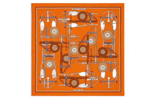 HERMES Scarves Women's Orange