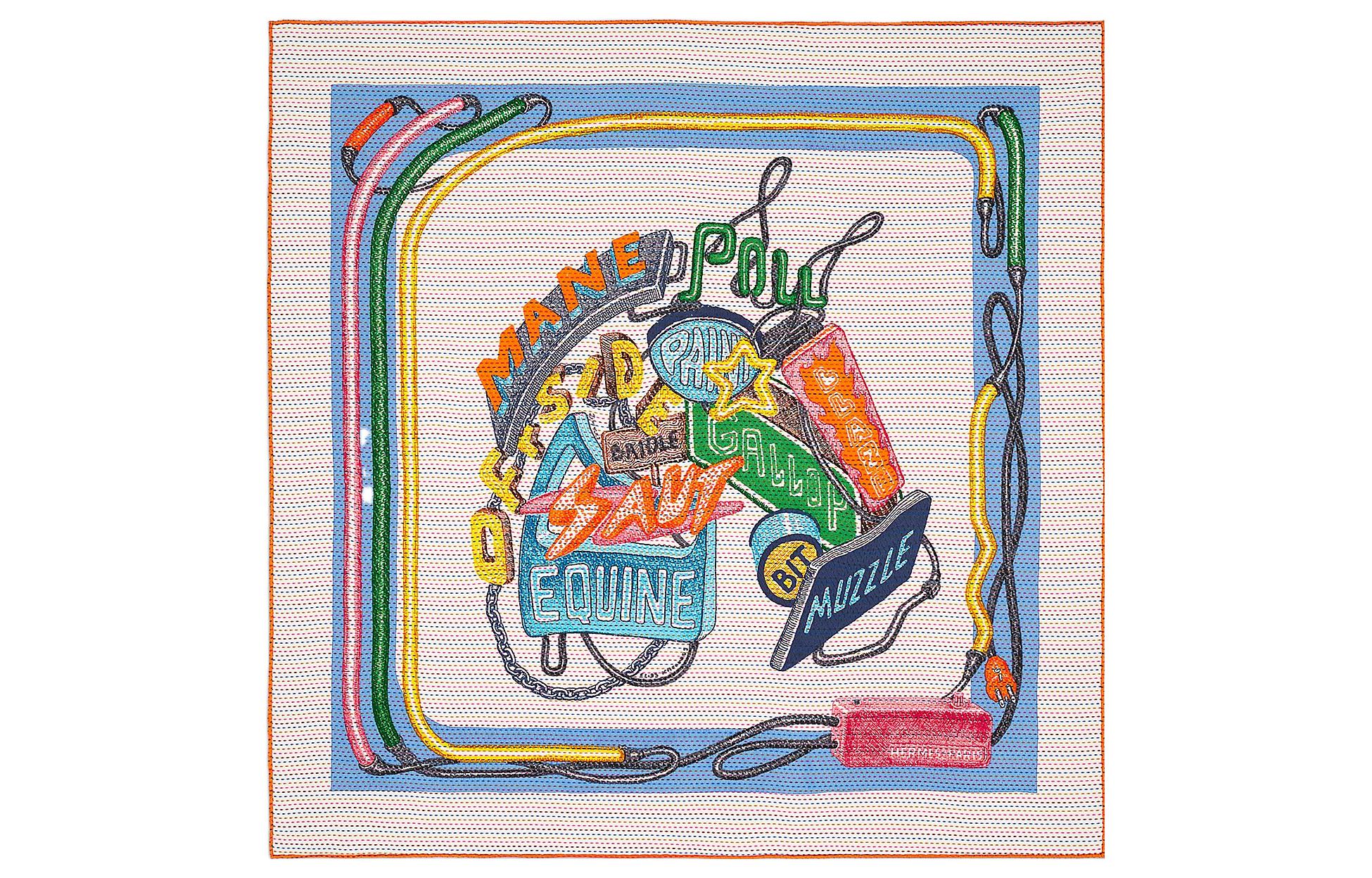 HERMES Chevaloscope Scarves Women's