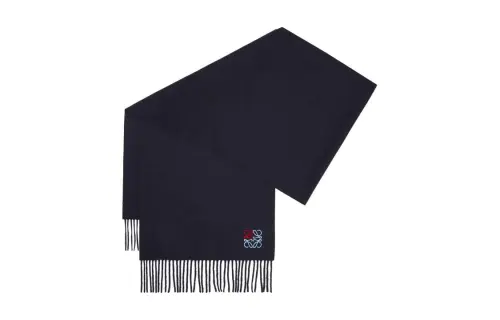 LOEWE Knit Scarves Men's Black