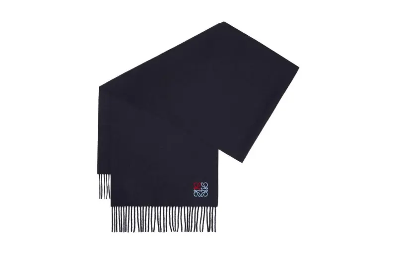 LOEWE Knit Scarves Men's Black