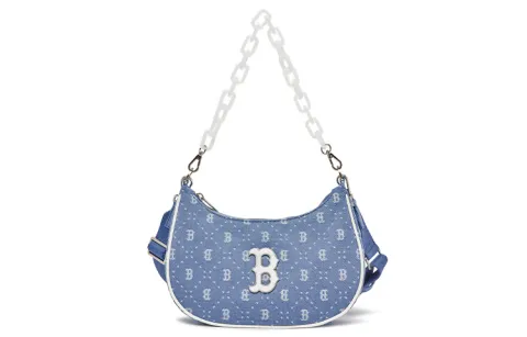MLB Artificial Leather Crossbody Bags Women's Denim Light Blue