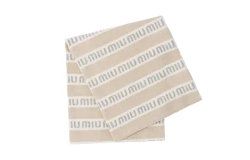 MIU MIU Knit Scarves Women's Brown