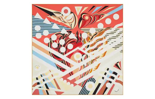 HERMES Le Reve De Julia Silk Scarves Women's
