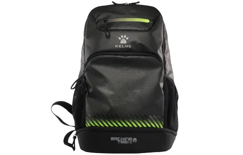 KELME Fabric Backpack Large Unisex Black Neon Green