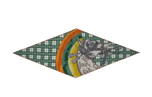 HERMES Scarves Men's Green