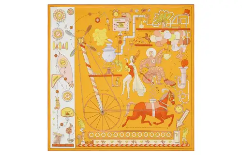 HERMES Tea For Two Scarves Women's
