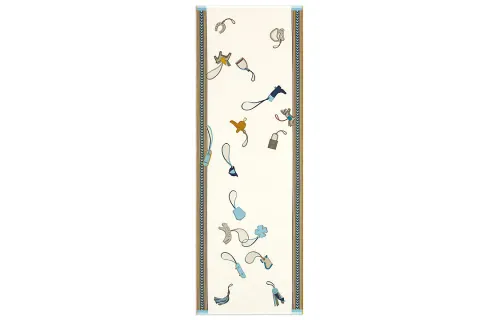 HERMES Scarves Men's Beige
