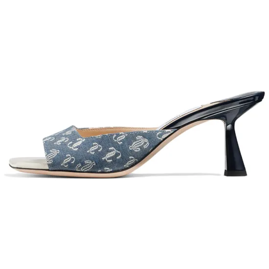 Jimmy Choo Slide Slippers Women's Blue