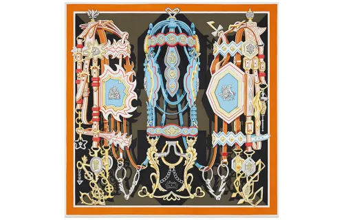 HERMES Reins And Destiny Scarves Women's