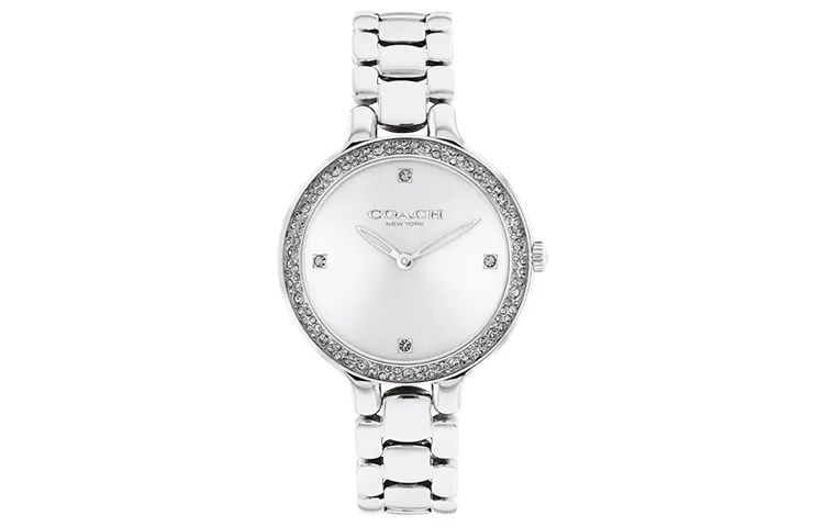 COACH CHELSEA Wrist Watches Quartz Movement Stainless Steel Watchband 32mm Silver Dial Women's Watch