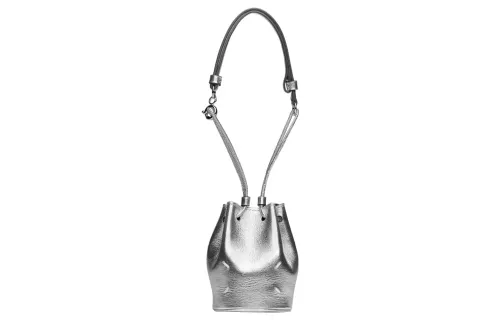 Maison Margiela Sheepskin Bucket Bag, Handbag, Shoulder Bag Women's Silver
