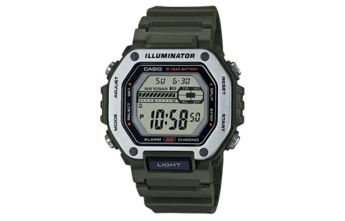 CASIO Men Standard Series 47.2mm Green Watch MWD-110H-3AV
