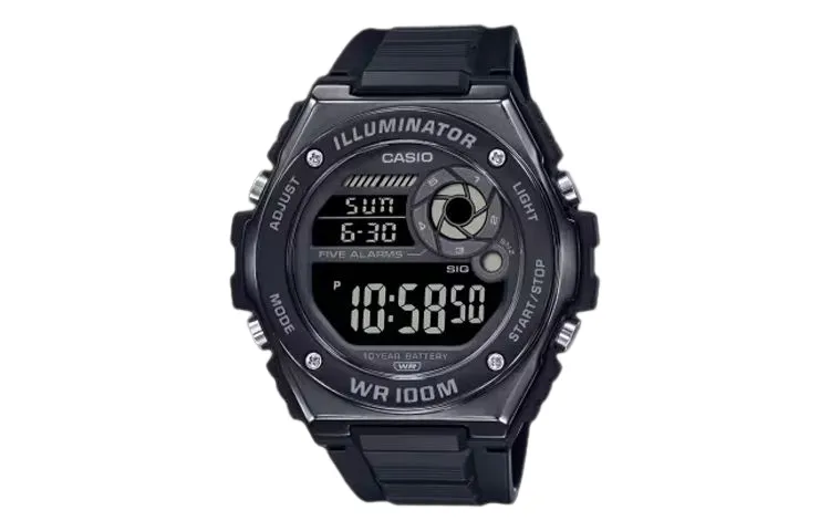 CASIO Men Standard Series 50.7mm Black Watch MWD-100HB-1BV