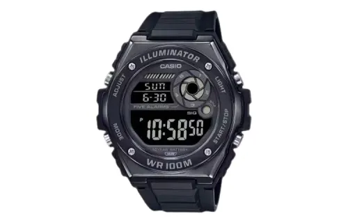 CASIO Men Standard Series 50.7mm Black Watch MWD-100HB-1BV
