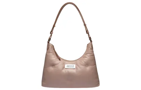 Maison Margiela Nappa Leather Hobo Bag, Shoulder Bag, Crossbody Bag, Handbag Small Women's Pink