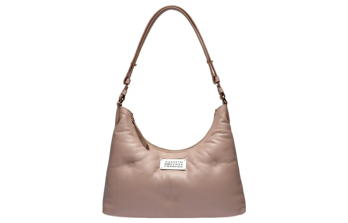 Maison Margiela Nappa Leather Hobo Bag, Shoulder Bag, Crossbody Bag, Handbag Small Women's Pink