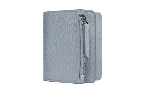 Maison Margiela Calfskin Wallet Women's Light Blue