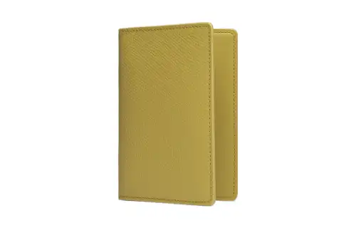 Maison Margiela Grain Leather With Calfskin Wallet Women's Yellow