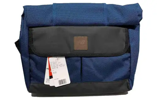 New Balance Fabric Messenger Bag, Crossbody Bag, Shoulder Bag Unisex Navy Blue