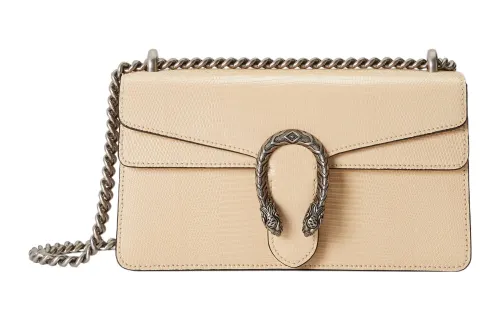 GUCCI Dionysus Lizard Skin Bacchus Bag, Crossbody Bag, Shoulder Bag Women's Beige