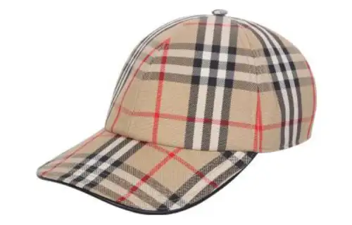 Burberry Check Pattern Baseball Cap