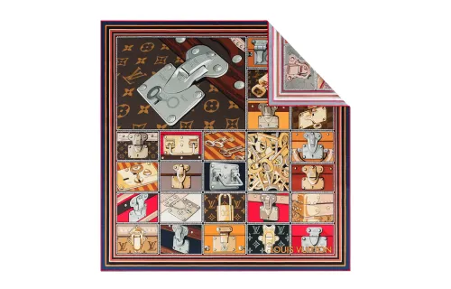 LOUIS VUITTON Silk Scarf Women's Multicolor