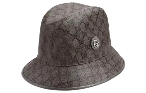 GUCCI Cotton, Polyester, Cow Leather Bucket Hats Unisex