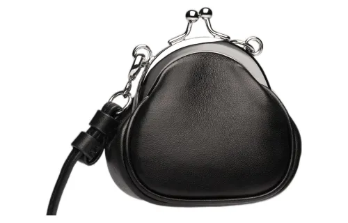 Maison Margiela Sheepskin Portable Crossbody Bag, Shoulder Bag Women's Black