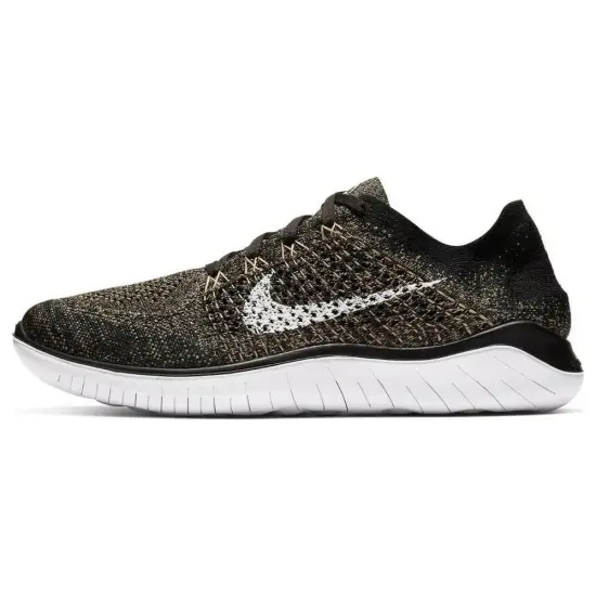 Nike Free Rn 2018 Flyknit Black Club Gold