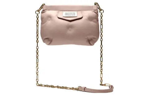 Maison Margiela Sheepskin With Cow Leather Shoulder Bag, Crossbody Bag Mini Women's Pink