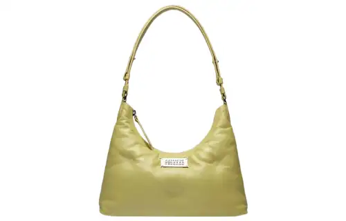 Maison Margiela Leather With Lambskin And Calfskin Shoulder Bag Small Women's Yellow