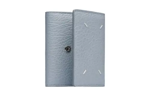 Maison Margiela Calfskin Wallet Women's Light Blue