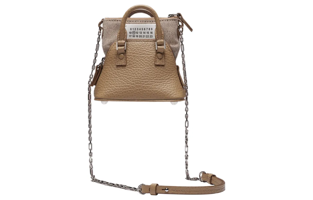 Maison Margiela 5AC Cow Leather Handbag, Shoulder Bag, Crossbody Bag Women's Light Brown