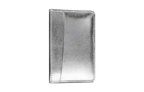 Maison Margiela Sheepskin Card Holder Unisex Silver