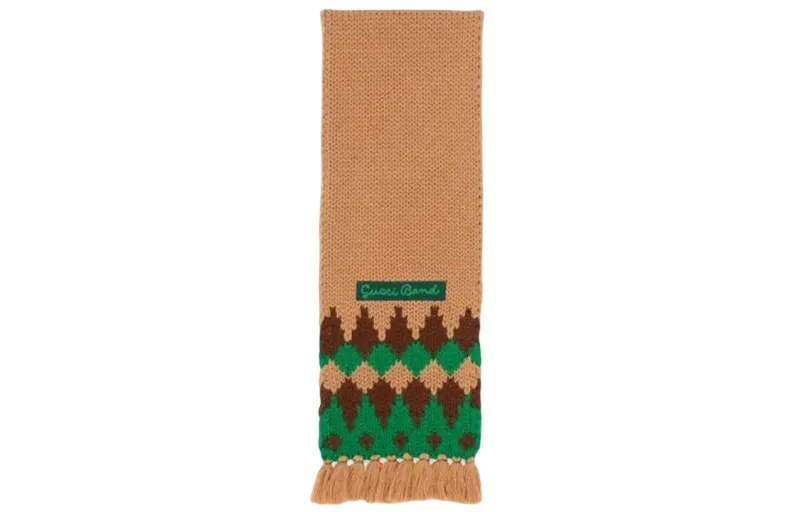 GUCCI Knit Scarves Kids Brown