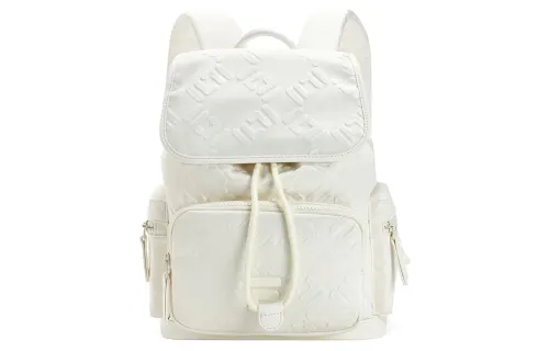 FILA FUSION PU Synthetic Leather Backpack Regular Women's White