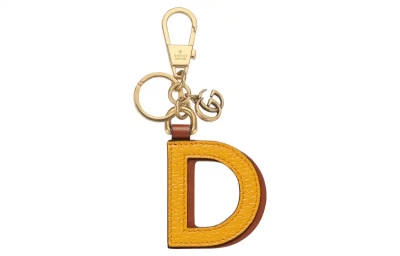GUCCI Keychain Unisex Gold/Orange