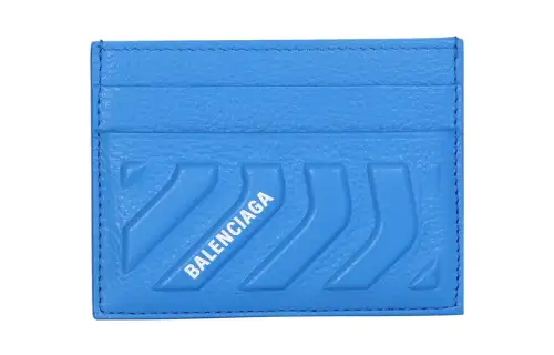 Balenciaga Grain Calfskin Card Holder Card Holder Regular Men's Sky Blue