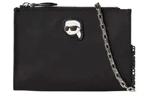 KARL LAGERFELD / Karl Lagerfeld Jeans K/Ikonik Polyamide Shoulder Bag Women's Black