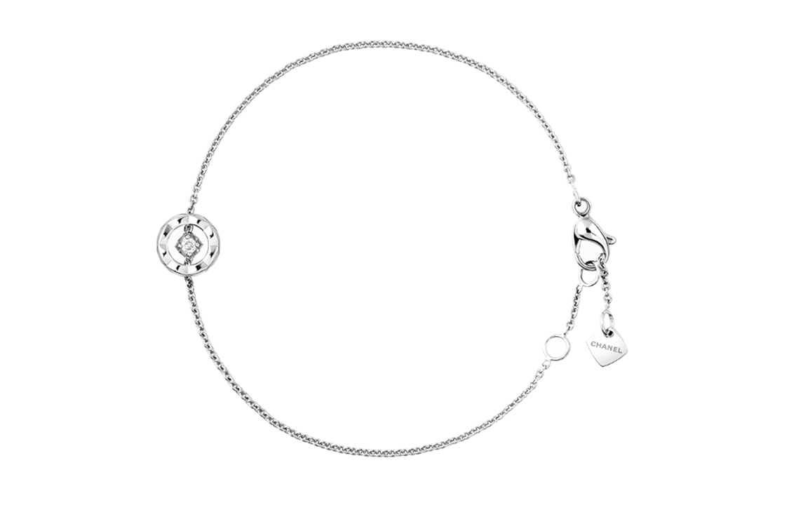 Женский браслет Chanel (серебристый)
