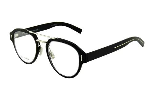 DIOR Plate And Metal Oval Eyeglass Frames Unisex