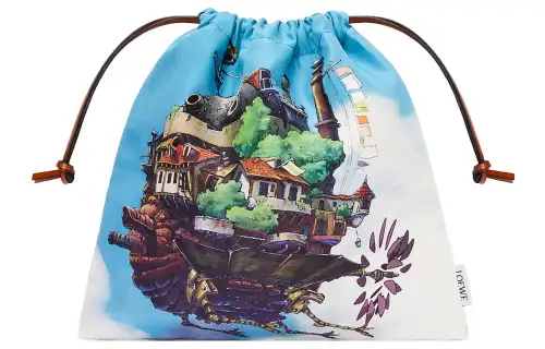 LOEWE Hal's Mobile Castle, Collaboration Fabric Clutch Women's Multicolor