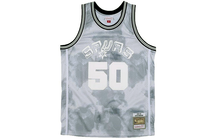 Mitchell Ness Basketball Jersey Unisex Light Gray