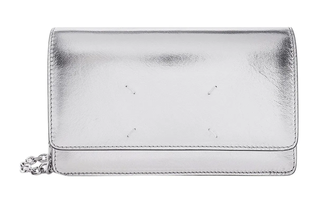 Maison Margiela Calfskin Wallet Women's Silver