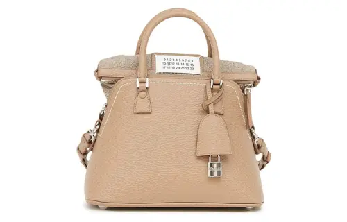 Maison Margiela 5AC Calfskin Portable Crossbody Bag, Shoulder Bag Women's Brown